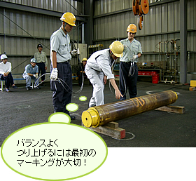 バランスよく釣りあげるには最初のマｰキングが大切!
