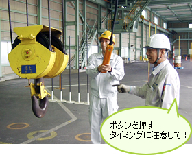 ボタンを押すタイミングに注意して！