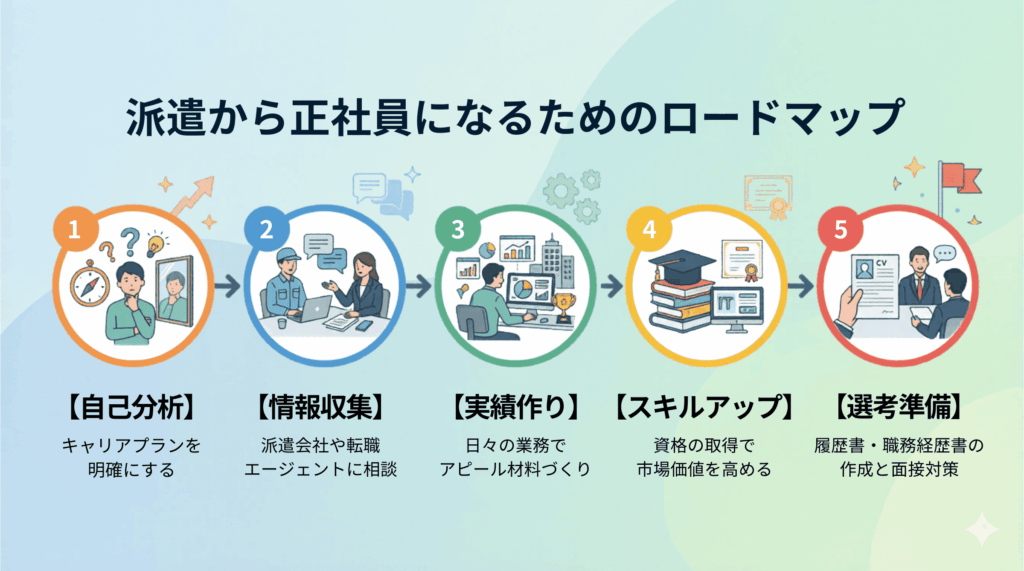 【実践編】不安を確信に変える!正社員になるためのロードマップ